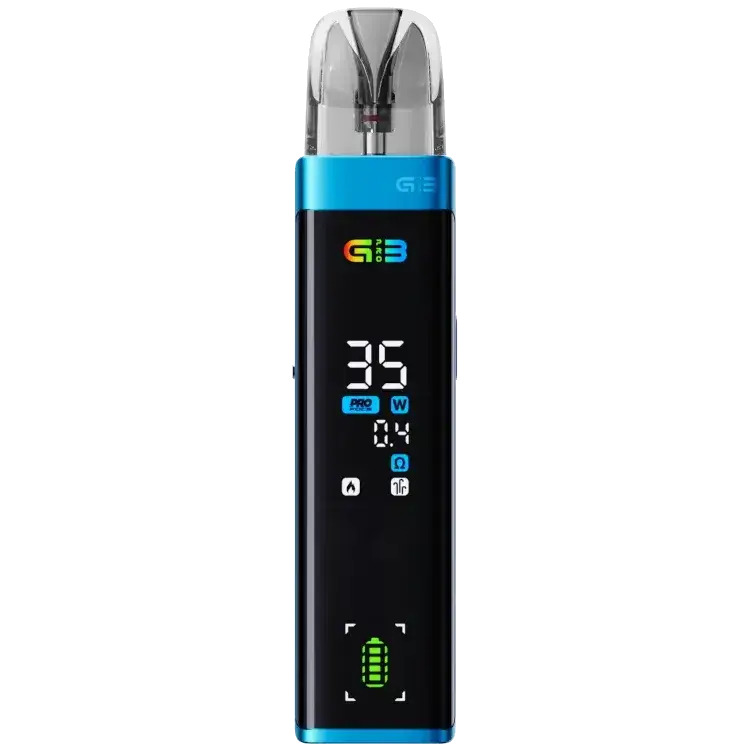 Uwell Caliburn G3 Pro E-Zigarette mit LED-Display, 1000 mAh Akku und kompaktem Design.