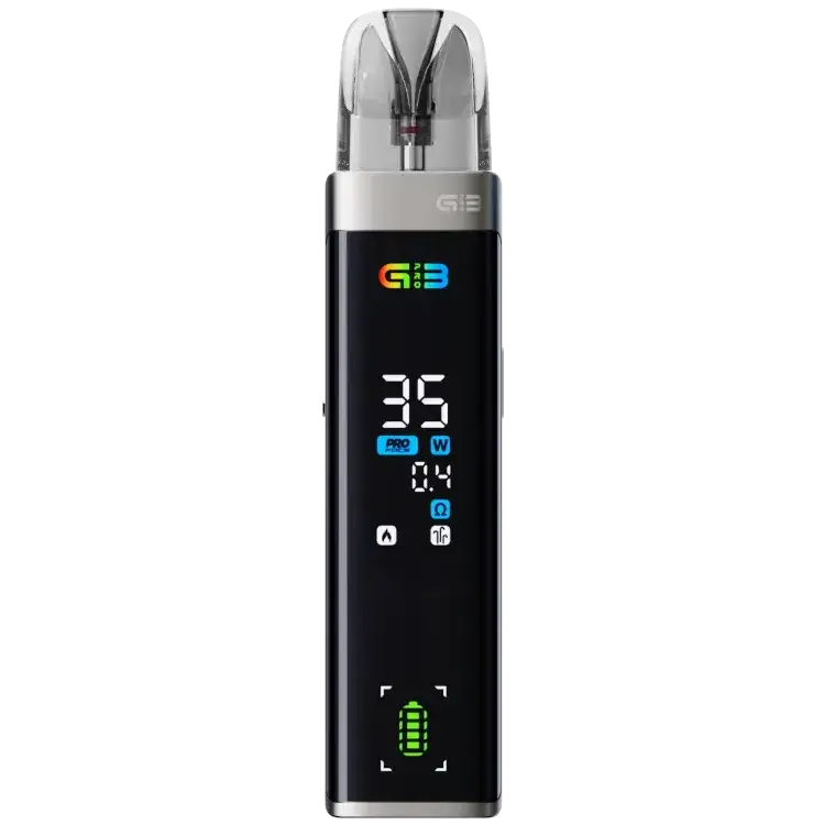 Uwell Caliburn G3 Pro E-Zigarette mit digitalem Display und maximal 35 Watt Leistung.