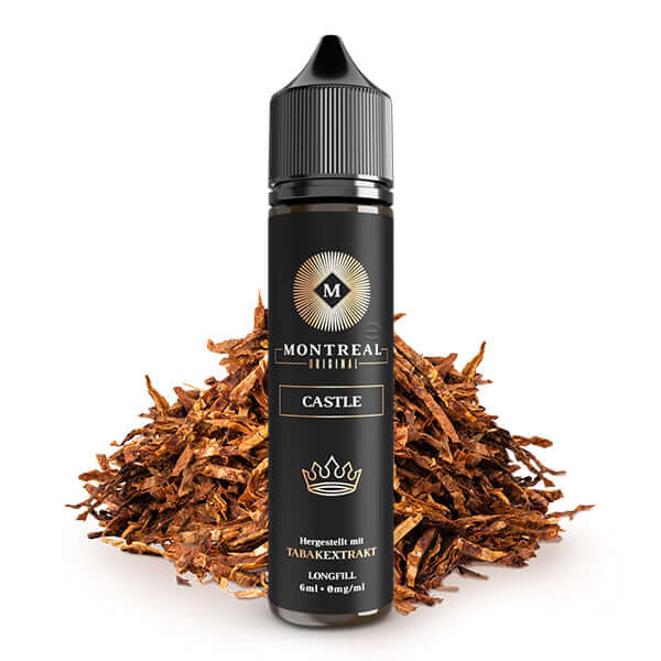 Montreal Original Tabak Aromen Castle 6ml Longfill Flasche mit Tabakextrakt für E-Zigaretten.