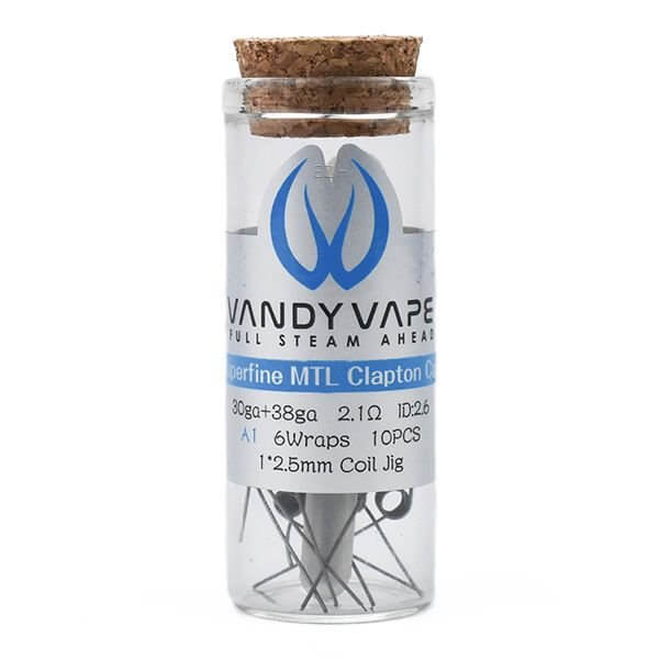 Vandy Vape - Pebuilt A1 Superfine MTL Fused Clapton Coil - 2.1 Ohm - P7 - Haus des Dampfes
