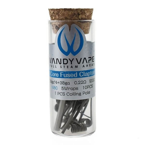 Vandy Vape - Prebuilt Ni80 Quad Core Fused Clapton Coil - 0.22 Ohm - P13 - Haus des Dampfes