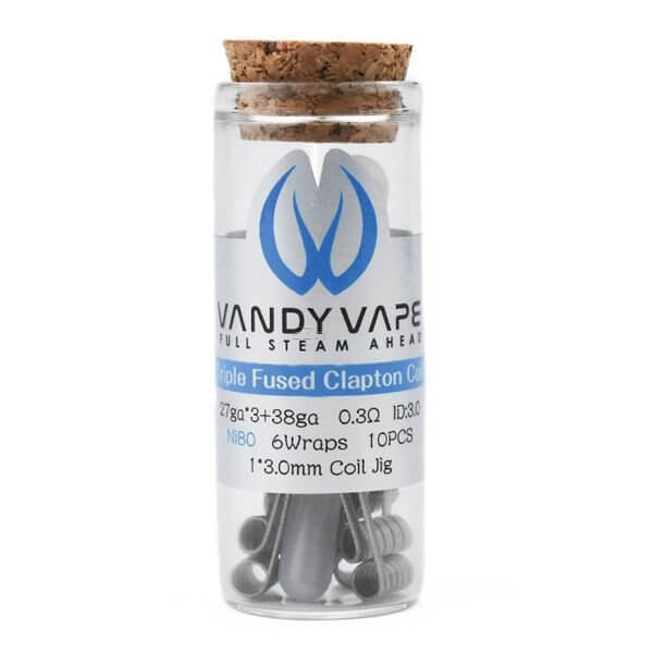 Vandy Vape - Prebuilt Ni80 Triple Fused Clapton Coil - 0.3 Ohm - P10 - Haus des Dampfes