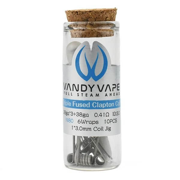 Vandy Vape - Prebuilt Ni80 Triple Fused Clapton Coil - 0.41 Ohm - P4 - Haus des Dampfes