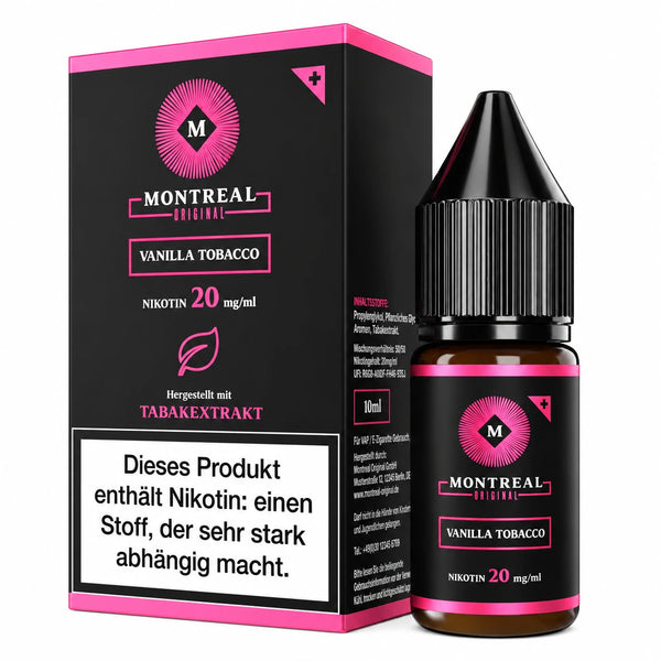 Montreal Original Nikotinsalz-Liquids – Echter Zigarettengeschmack für deine E-Zigarette 10ml