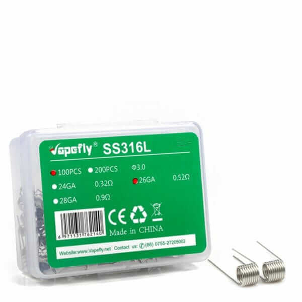 Vapefly - SS316L - 26GA 100x - Haus des Dampfes