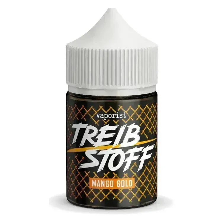 Vaporist Treibstoff Mango Gold 10ml Longfill bottle for intense flavor and vaping enjoyment.