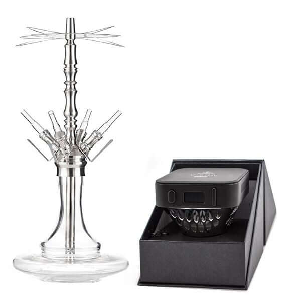 Visha Nilah E - Wasserpfeifenkopf / Aryf - Gloria 4 Wasserpfeife Bundle - Clear - Haus des Dampfes