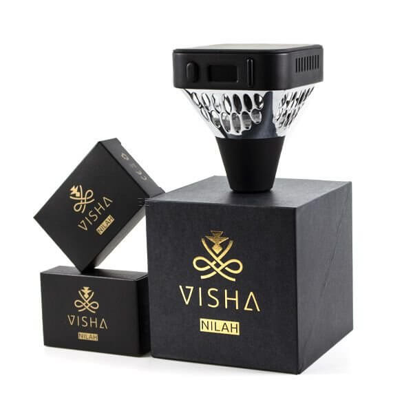 Visha - Nilah E - Wasserpfeifenkopf - Schwarz - Haus des Dampfes