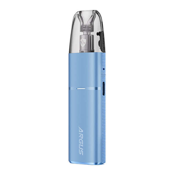 Voopoo Argus G3 Mini Pod Kit in blue color, compact and portable for on-the-go vaping.