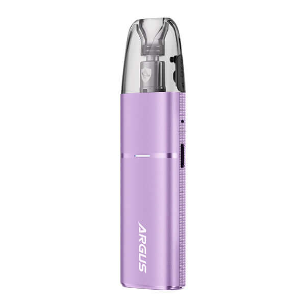 Voopoo Argus G3 Mini Pod Kit in purple, compact design for on-the-go vaping, powerful and portable.