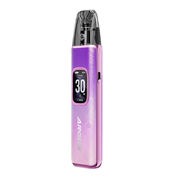 Voopoo Argus G3 Kit in purple, compact pod system with 1500 mAh battery and smart features.