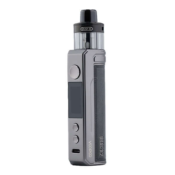 VooPoo Drag X2 Pod Kit showcasing sleek design and advanced vaping features for DL and RDL experiences.