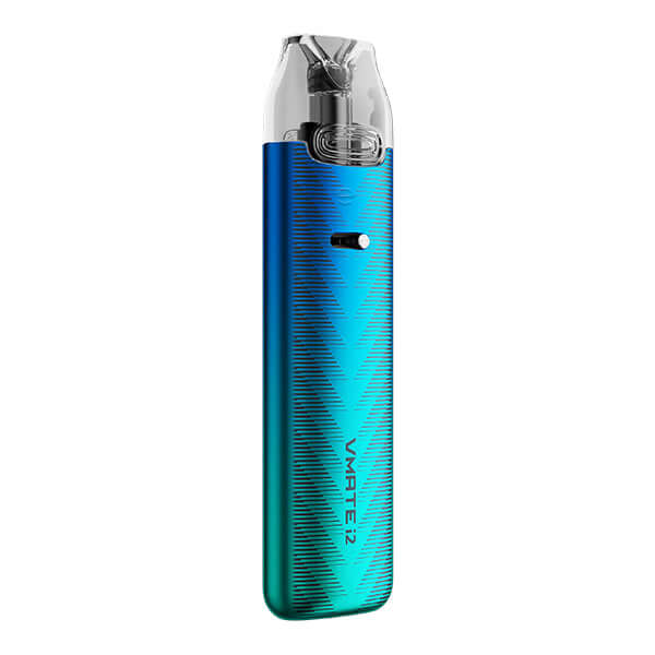 VooPoo VMATE i2 Pod Kit in blue and green finish, compact and stylish design for MTL vaping.
