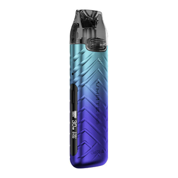 Voopoo VMATE Pro Kit in blue and teal, stylish pod system for MTL and RDL vaping, flexible and powerful.