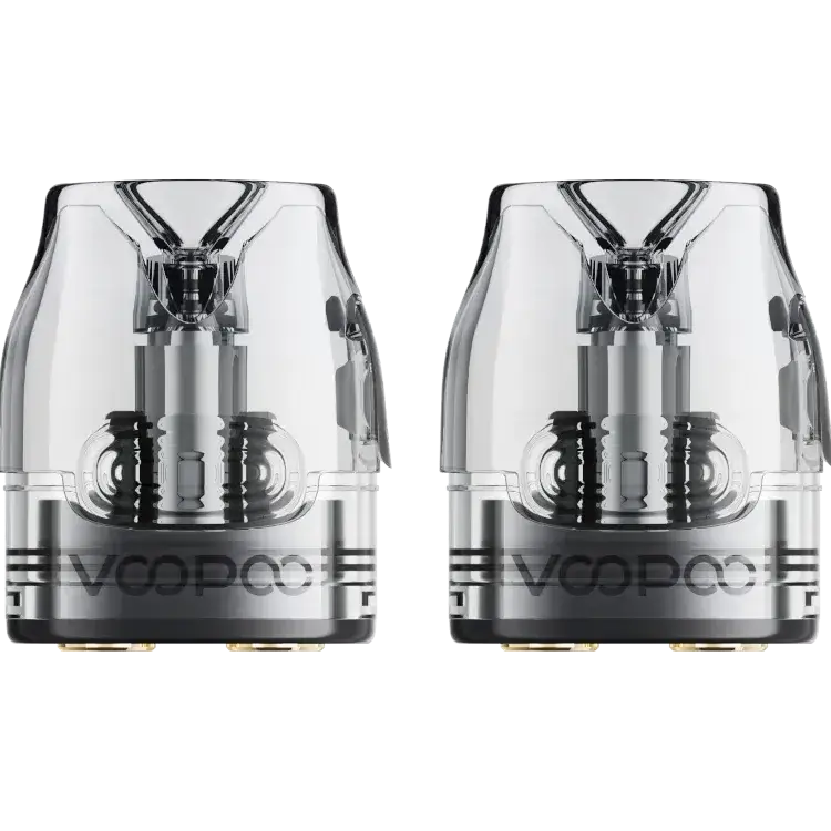 VooPoo VMATE Top Fill Cartridge set of 2, 3ml tank volume for easy vaping and quick liquid refills.