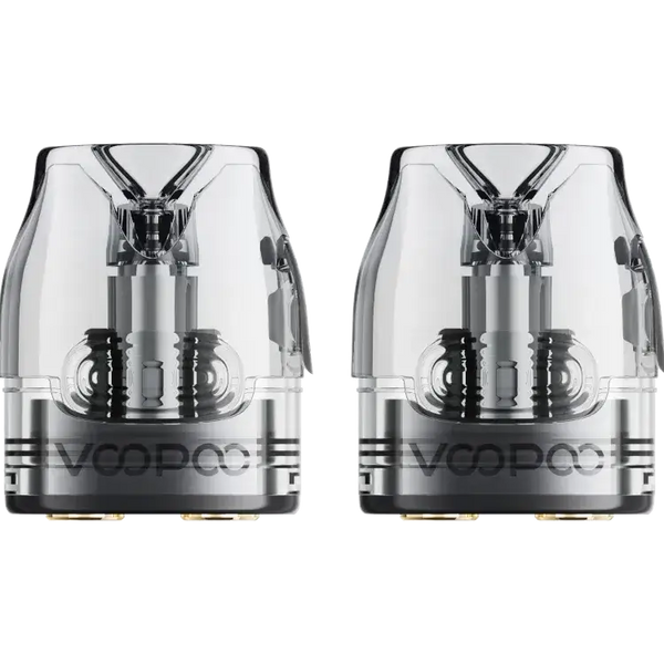 VooPoo VMATE Top Fill Cartridge set of 2, 3ml tank volume for easy vaping and quick liquid refills.