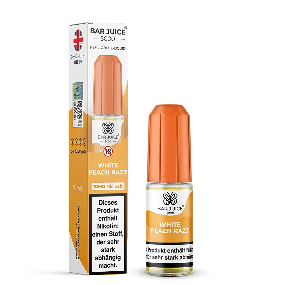 BAR JUICE 5000 - White Peach Razz - Liquid 10ml