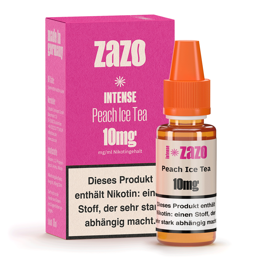 ZAZO INTENSE - Peach Ice Tea - Nikotinsalz Liquid